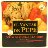 Pollo de Corral a la Sidra