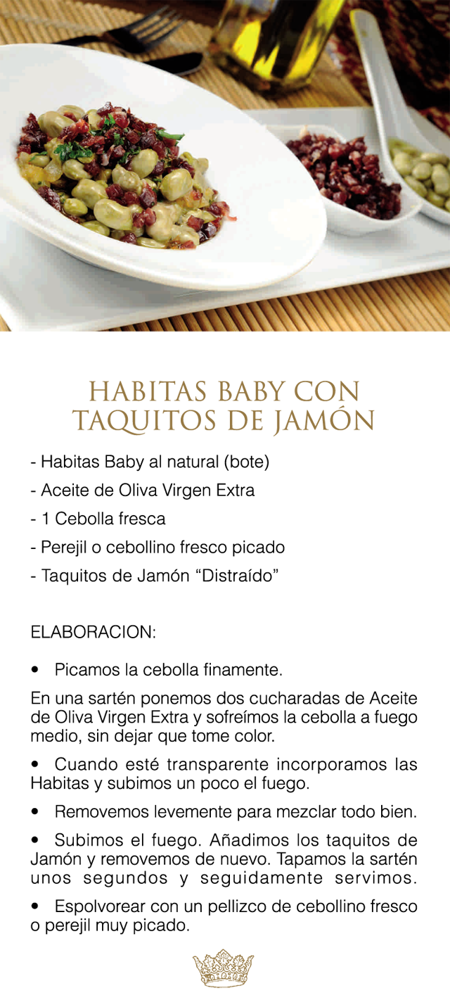 Habitas Baby con taquitos de Jam�n